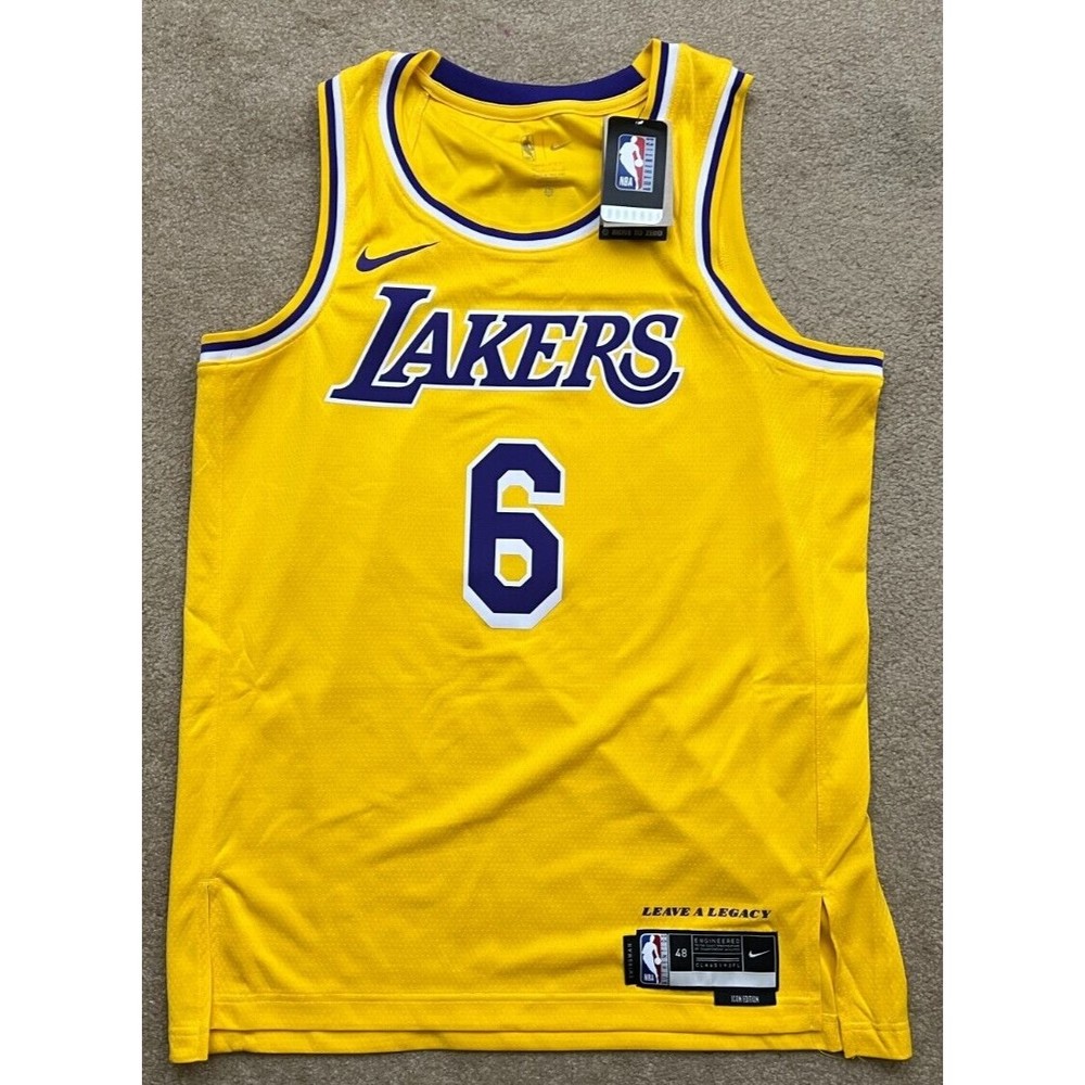 Nike Los Angeles Lakers Lebron James NBA Swingman Icon Edition Jersey Size L